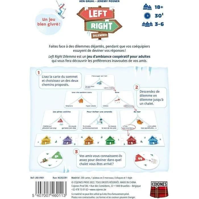 Asmodee Jeu D`Ambiance Left Right Dilemma - 5407007460113 - 3