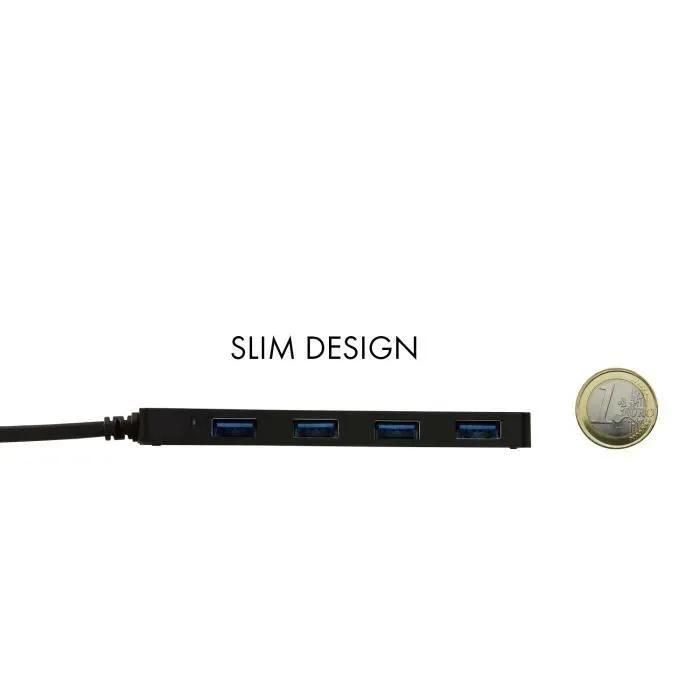 i-Tec USB-C Slim Passive Hub - Concentrateur (hub) - 4 x SuperSpeed USB 3.0... - 6