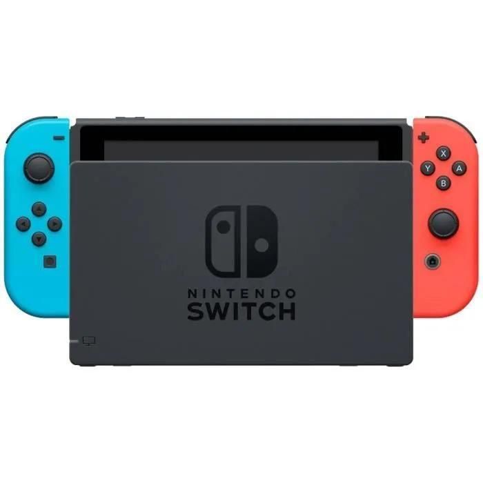 Console Nintendo Switch Avec Joy-Con Bleu Neon Et Rouge Neon - 3