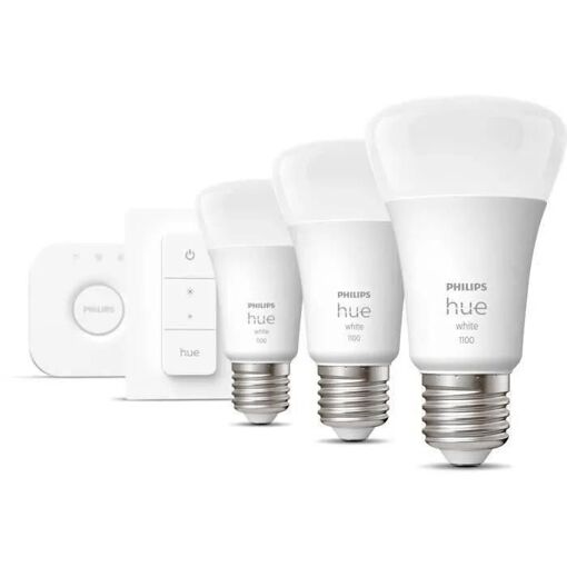 Pack Philips Hue White Kit De D�marrage X3 Led E27 Avec Pont Et Interrupteu... - 2