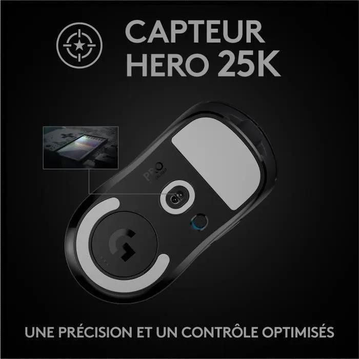 Logitech PRO X SUPERLIGHT Wireless Gaming Mouse - Souris - optique - 5 bout... - 5