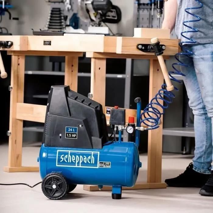 Compresseur Scheppach - 24l - 1100w - Hc30ox - 6