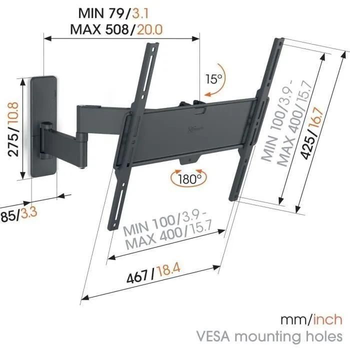 Support de TV Vogels S 1443 FULL 65' - 3