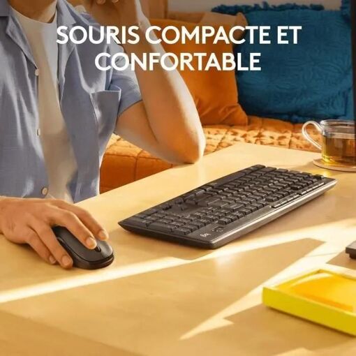 Logitech MK295 Silent - Ensemble clavier et souris - sans fil - 2.4 GHz - F... - 4