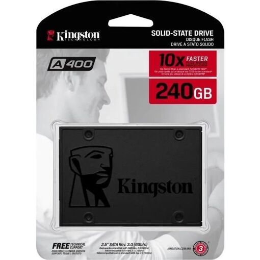 Kingston A400 - SSD - 240 Go - interne - 2.5' - SATA 6Gb/s - 6