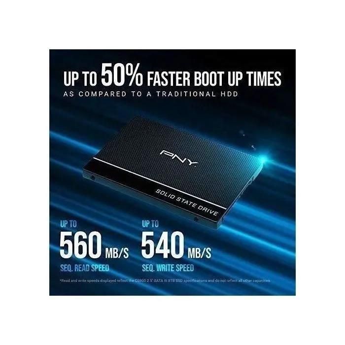 Disque dur SSD interne PNY 500Go CS900 2''5 SATA III - 6