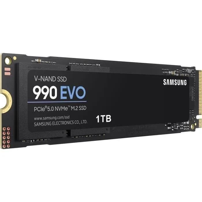 Samsung 990 EVO MZ-V9E1T0BW - SSD - chiffr - 1 To - interne - M.2 2280 - P... - 2