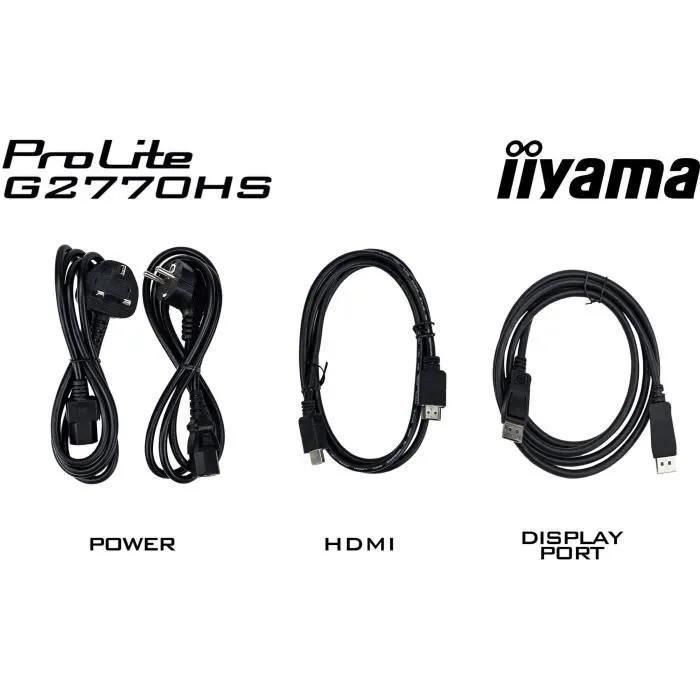 Ecran PC Iiyama G-MASTER G2770HS-B1 27' 1920 x 1080 Full HD LCD Noir - 5