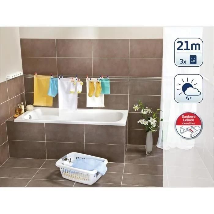 Leifheit - 83040 - S�choir Mural Rollfix Blanc - 5