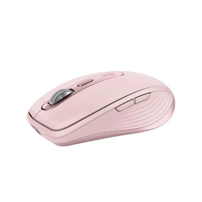 Souris sans fil rechargeable Logitech MX anywhere 3S Silencieuse Rose