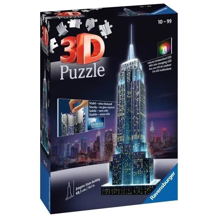 Puzzle Puzzle 3d Empire State Building Illumin� - 2