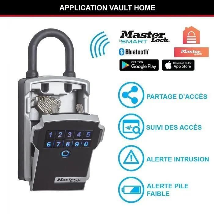 MASTER LOCK Boite a Cle Connectee - Bluetooth ou Combinaison - A Anse - 3