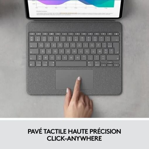 Logitech Combo Touch - Clavier et �tui - avec trackpad - r�tro�clair� - App... - 5