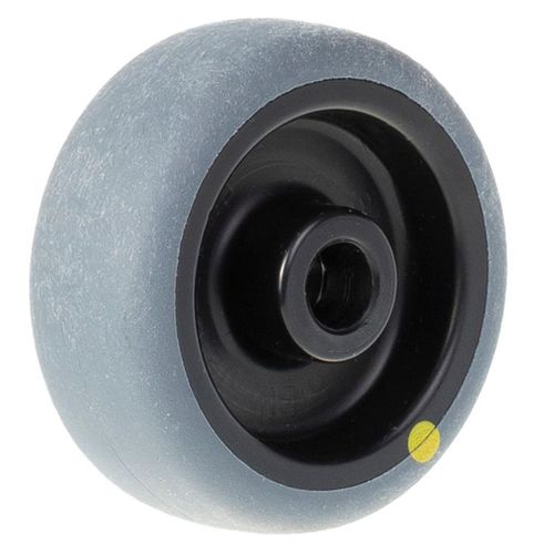 50mm wheel with grey electrically conductive thermoplastic rubber on polypropyle
