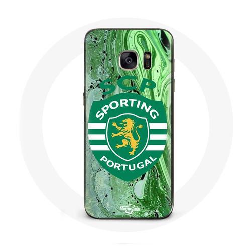 Coque Samsung Galaxy S6 Scp Sporting Portugal Fond Vert