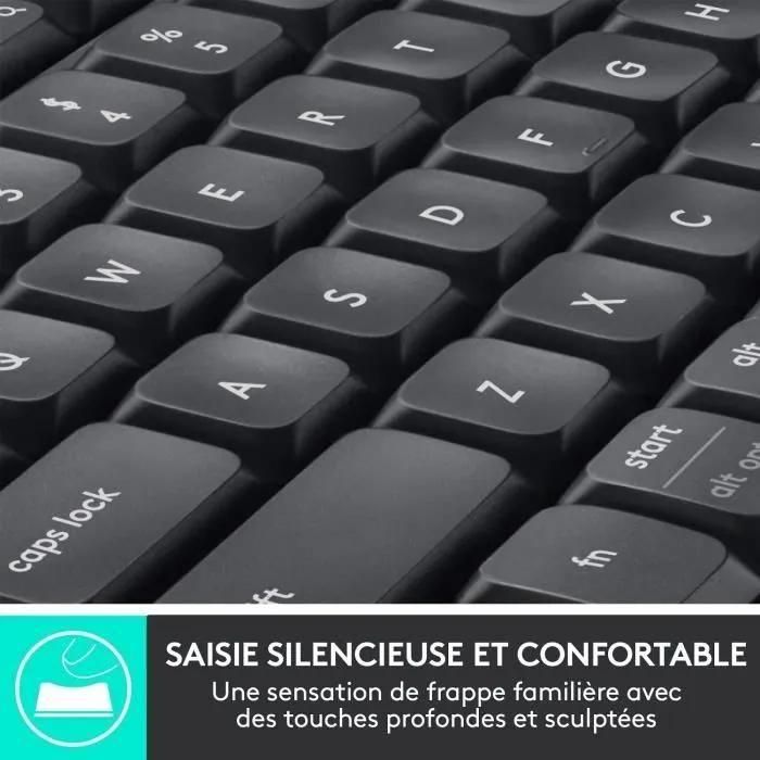 Logitech Performances du MK850 - Ensemble clavier et souris - sans fil - Bl... - 5