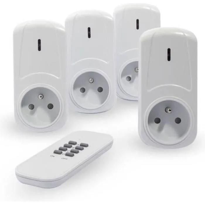 CHACON Kit de 4 prises t�l�command�es on/off + t�l�commande - 2