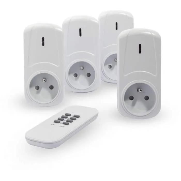 CHACON Kit de 4 prises t�l�command�es on/off + t�l�commande - 3