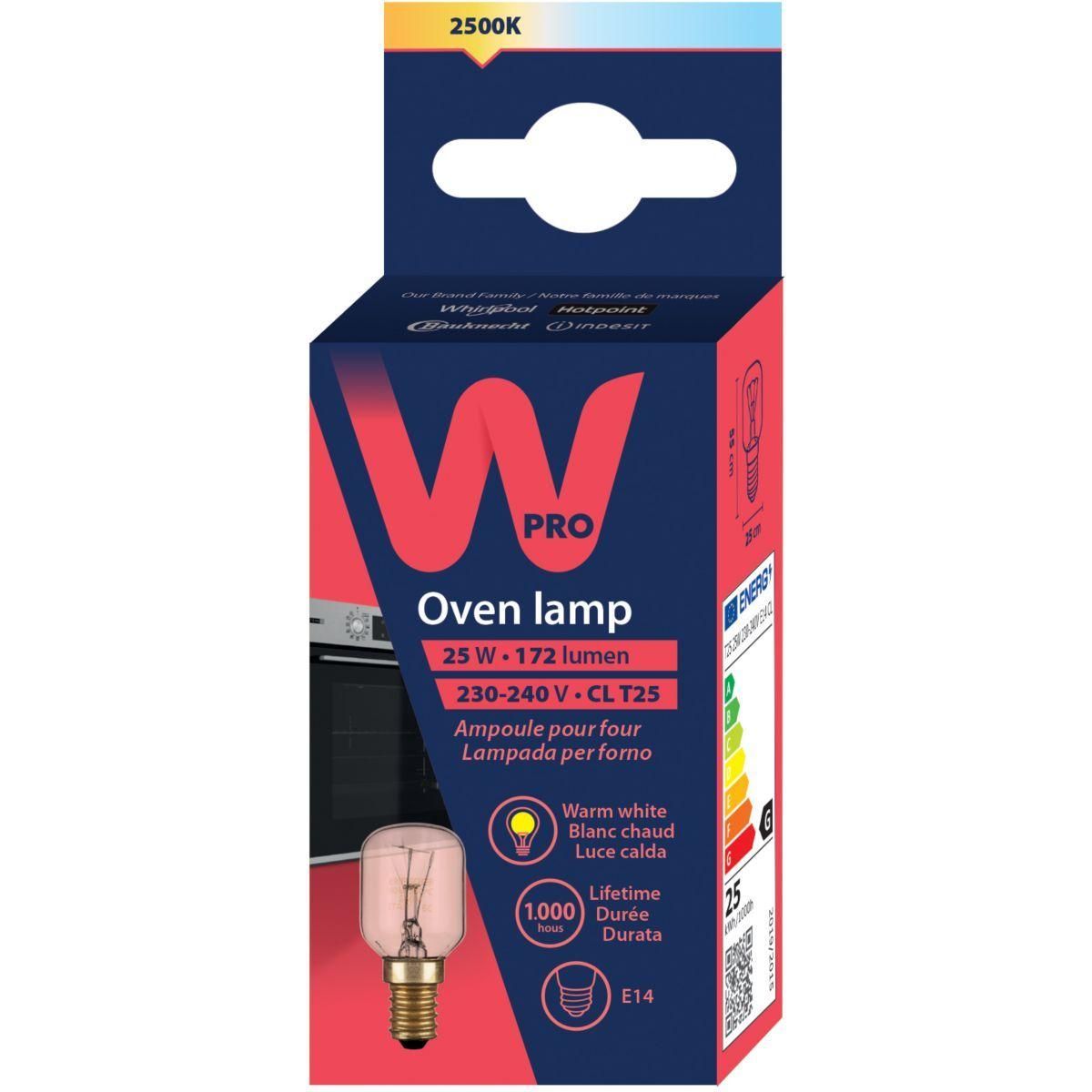 Ampoule WPRO E14 T25 25W 220V - 2