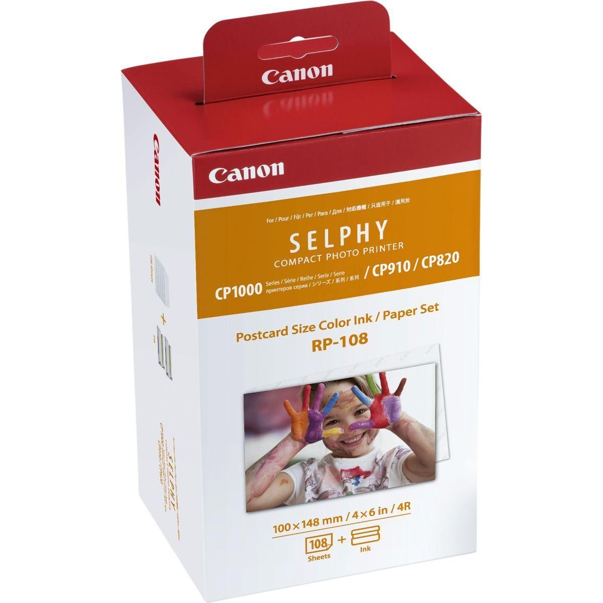 Cartouche d'encre Canon RP-108N Selphy 108 feuilles 10x15