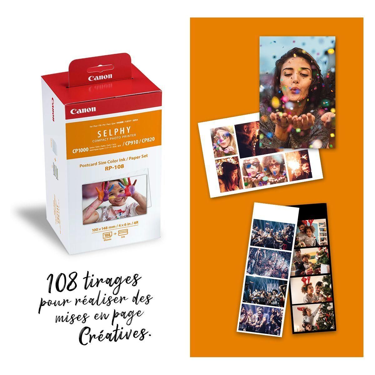 Cartouche d'encre Canon RP-108N Selphy 108 feuilles 10x15 - 2