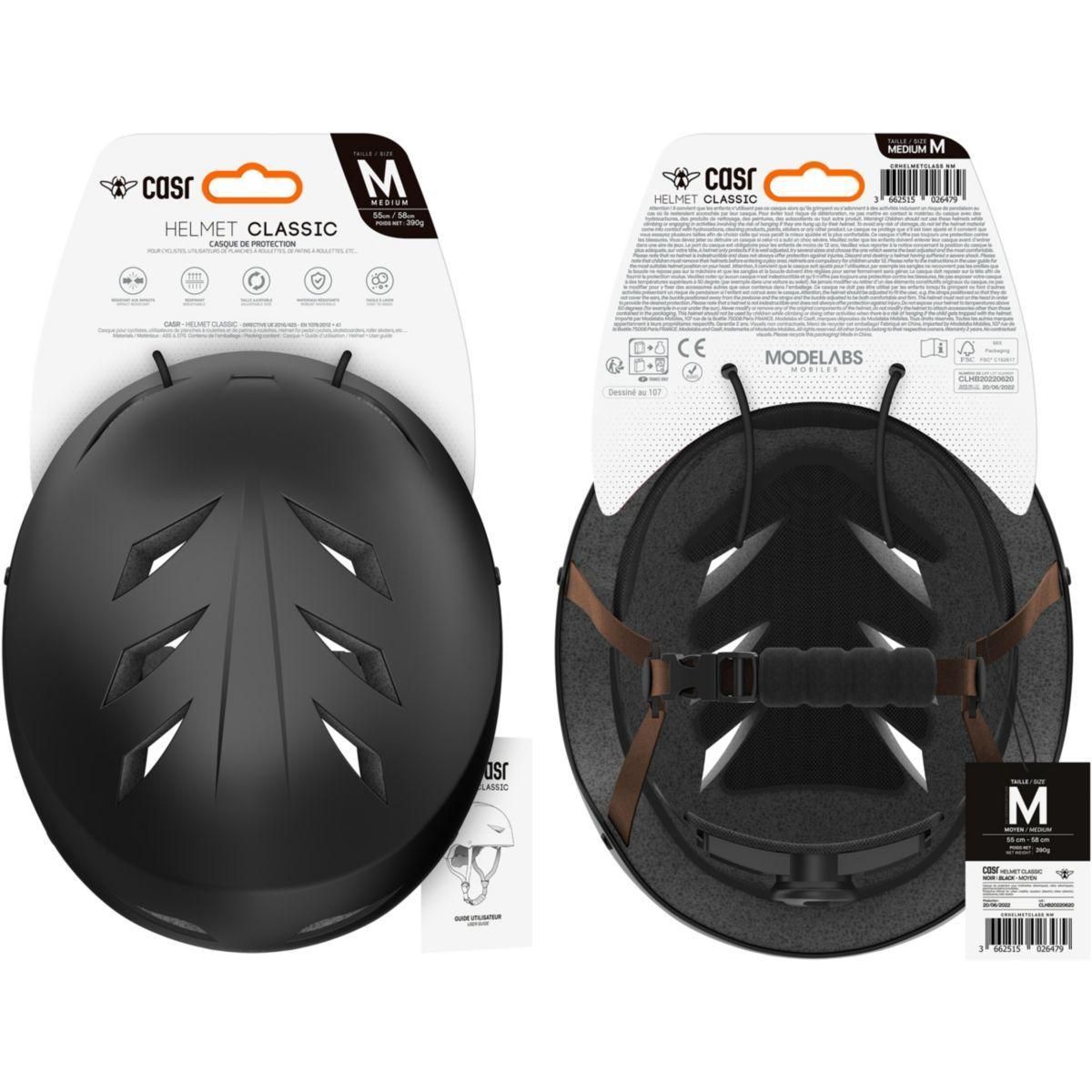Casr - Casque Casr Classico Noir Et Marron Taille M - Multicolore - 3