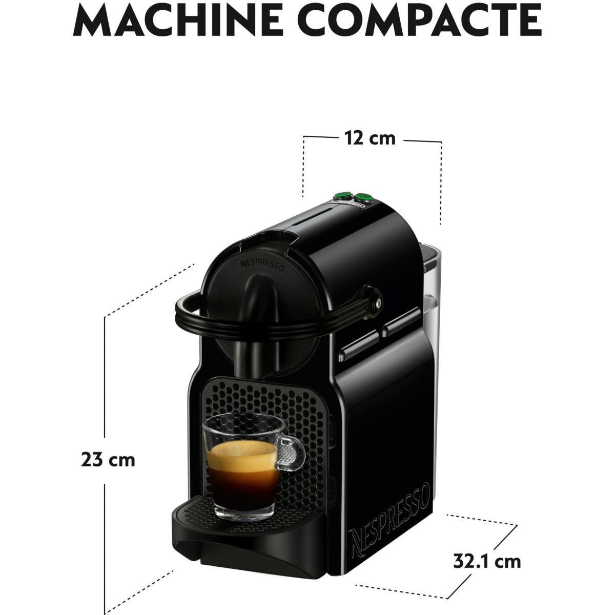 De'Longhi Nespresso Inissia EN 80.B - Machine  caf - 19 bar - noir - 3