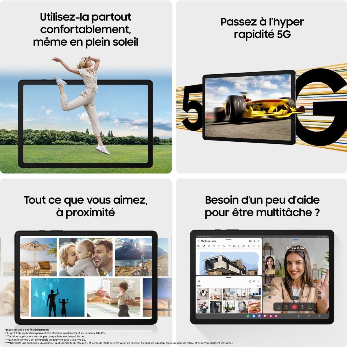 Tablette Samsung Galaxy Tab A9+ 64 Go 11 pouces Argent X210 - 3