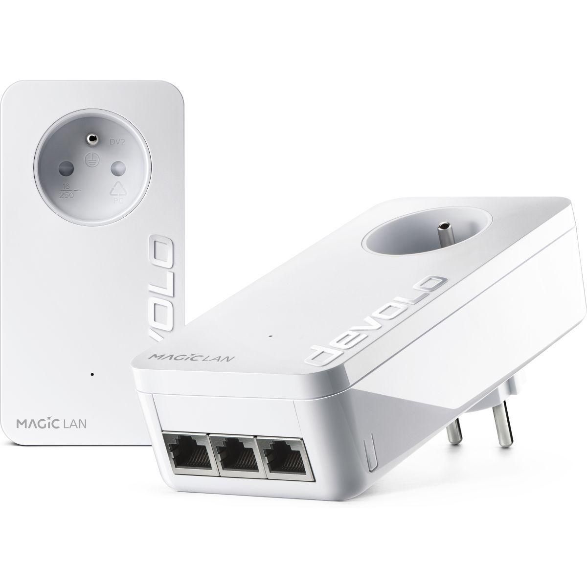 devolo Magic 2 LAN triple - Starter Kit - pont - - 1GbE, HomeGrid - Branche...