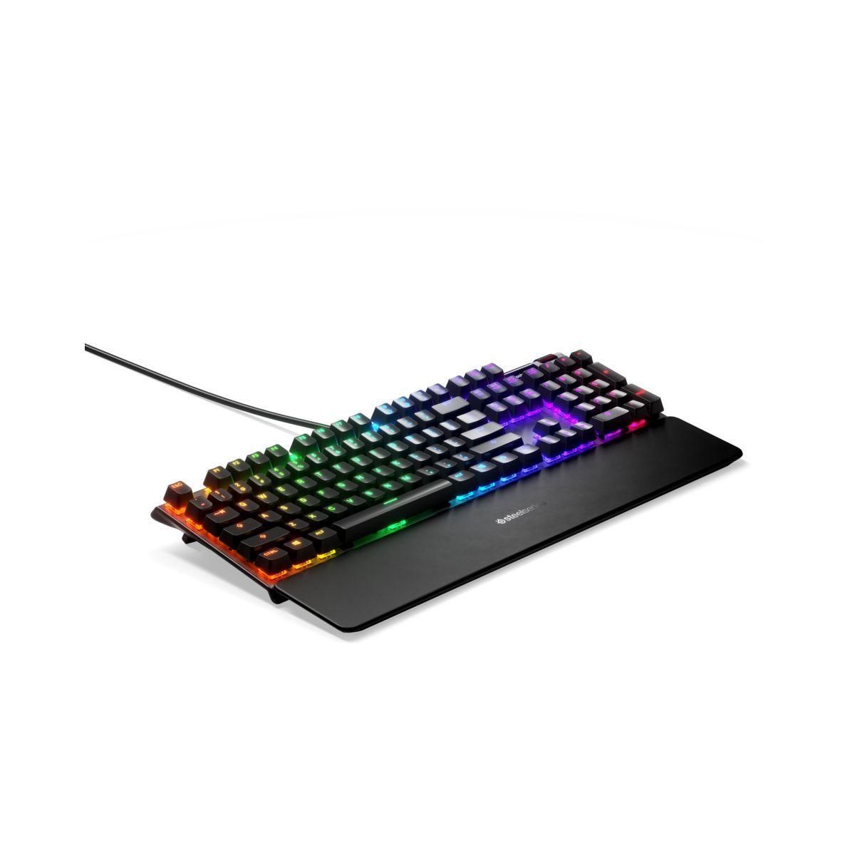 SteelSeries Apex 7 - Clavier - avec affichage - backlit - USB - AZERTY - Fr...