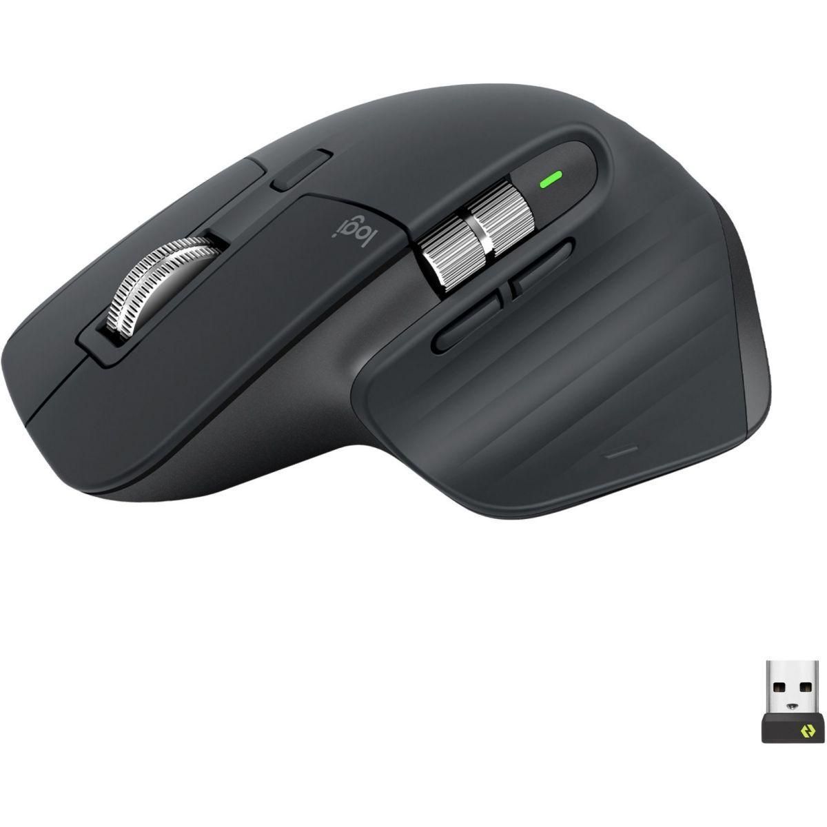 Logitech Master Series MX Master 3S - Souris - ergonomique - optique - 7 bo...