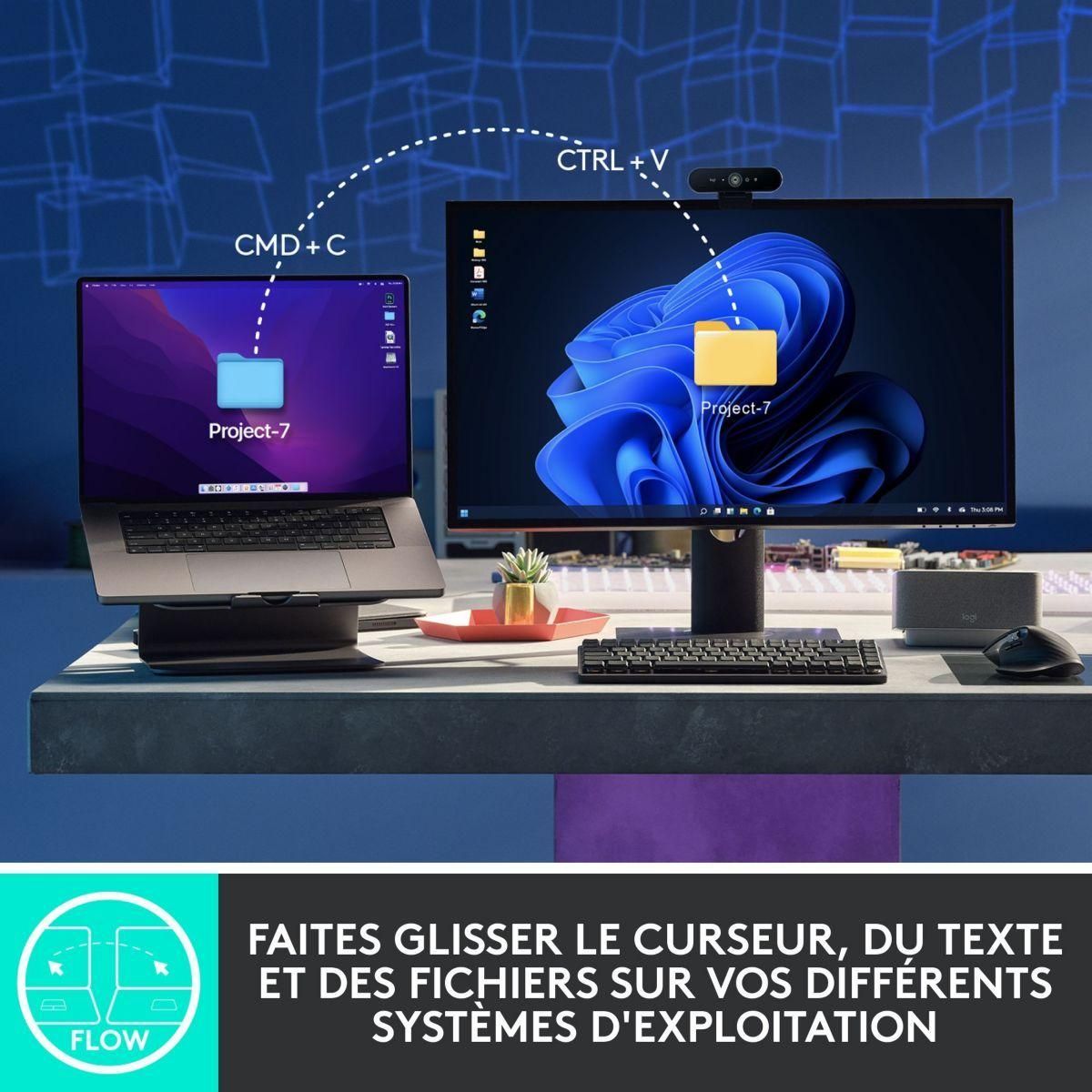Logitech Master Series MX Master 3S - Souris - ergonomique - optique - 7 bo... - 9