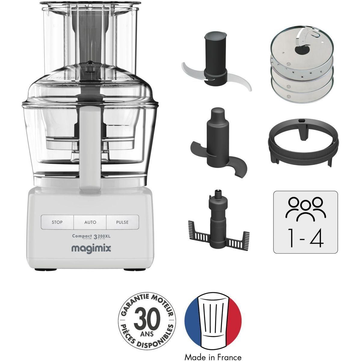Magimix CS 3200 XL - Robot multi-fonctions - 650 Watt - blanc