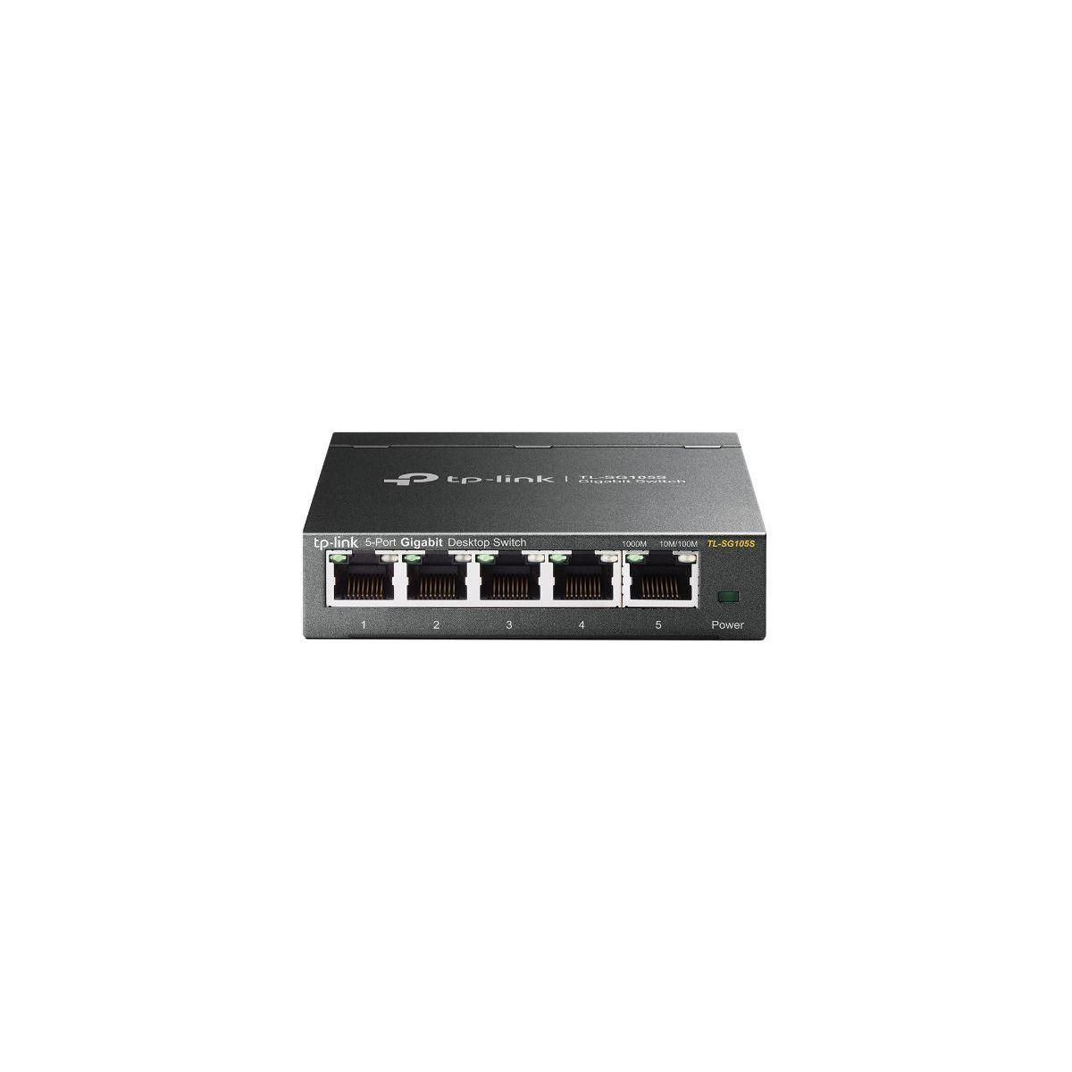 TP-Link TL-SG105S - Commutateur - 5 x 10/100/1000 - de bureau - 4
