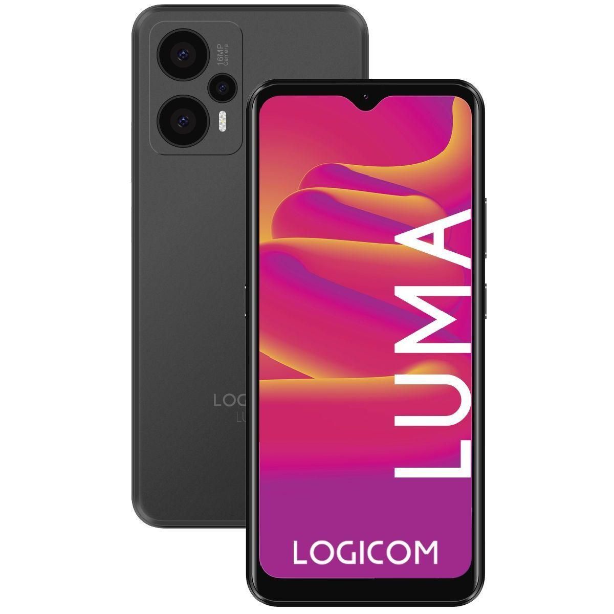 SMARTPHONE LOGICOM LUMA 6.82' DOUBLE NANO SIM 128 GO NOIR