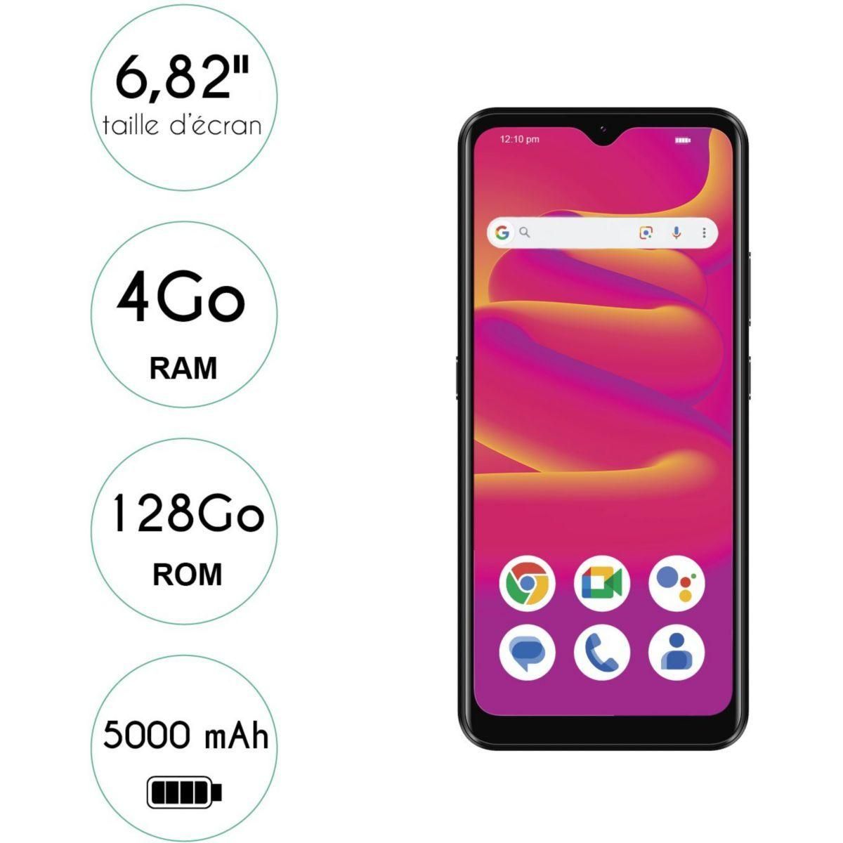 SMARTPHONE LOGICOM LUMA 6.82' DOUBLE NANO SIM 128 GO NOIR - 5