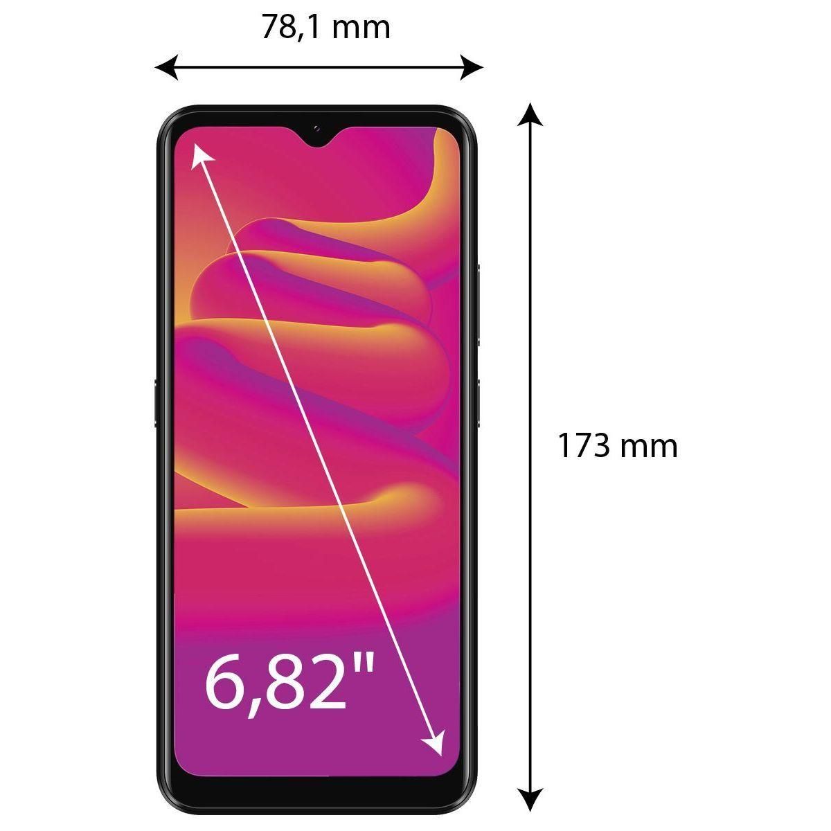 SMARTPHONE LOGICOM LUMA 6.82' DOUBLE NANO SIM 128 GO NOIR - 6
