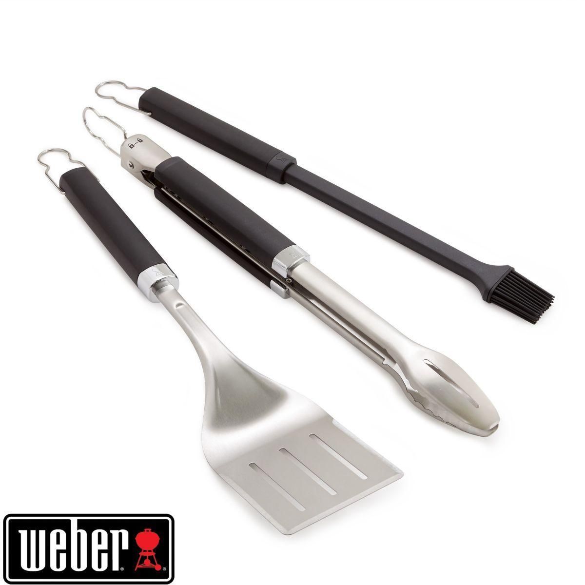 Kit 3 Ustensiles Pr�cision Barbecue Weber - spatule, pince, pinceau - 5