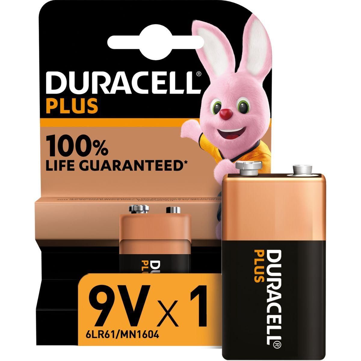 Pile Duracell 9V X1 Plus