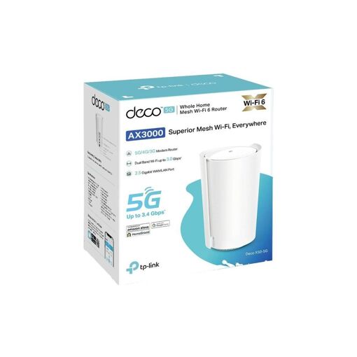 TP-Link Deco X50-5G V1 - Syst�me Wi-Fi - (routeur) - jusqu'� 2500 pieds car... - 5