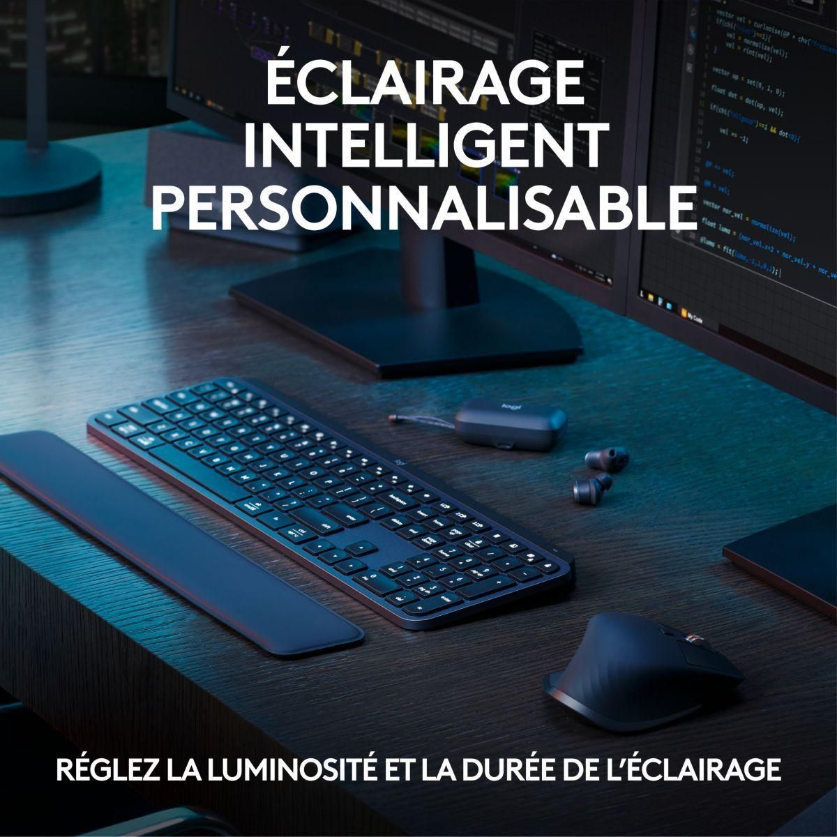 Logitech MX Keys S Combo - Ensemble clavier et souris - r�tro�clair� - sans... - 10