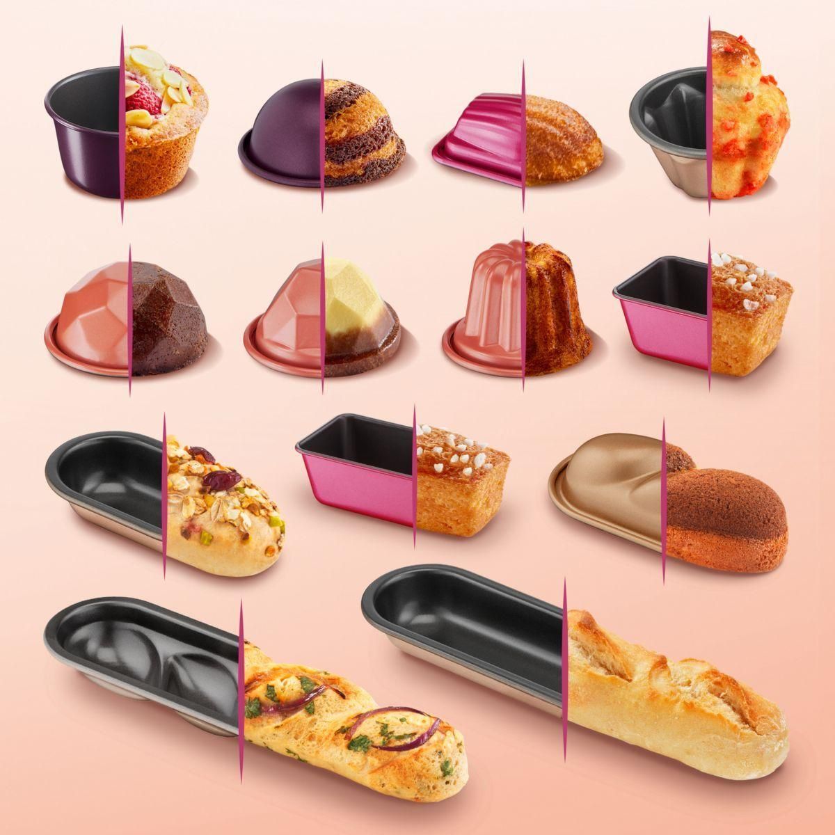 Moule  Briochette Tefal Creabake 3 Moules A Petite Torsade - 2