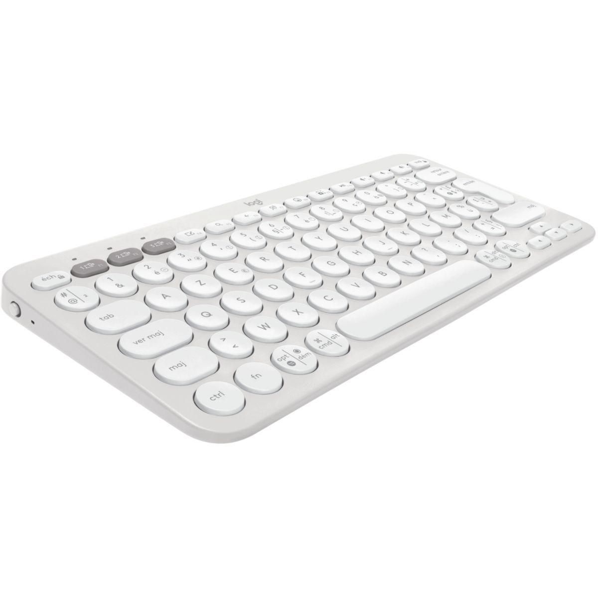 Logitech Pebble Keys 2 K380s - Clavier - sans fil - Bluetooth LE - AZERTY -... - 6