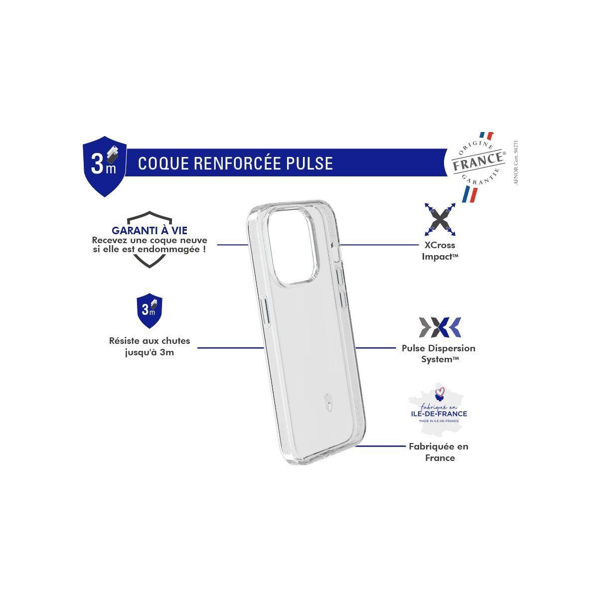 Coque Force Case Iphone 15 Pro Transparent Pulse - 3