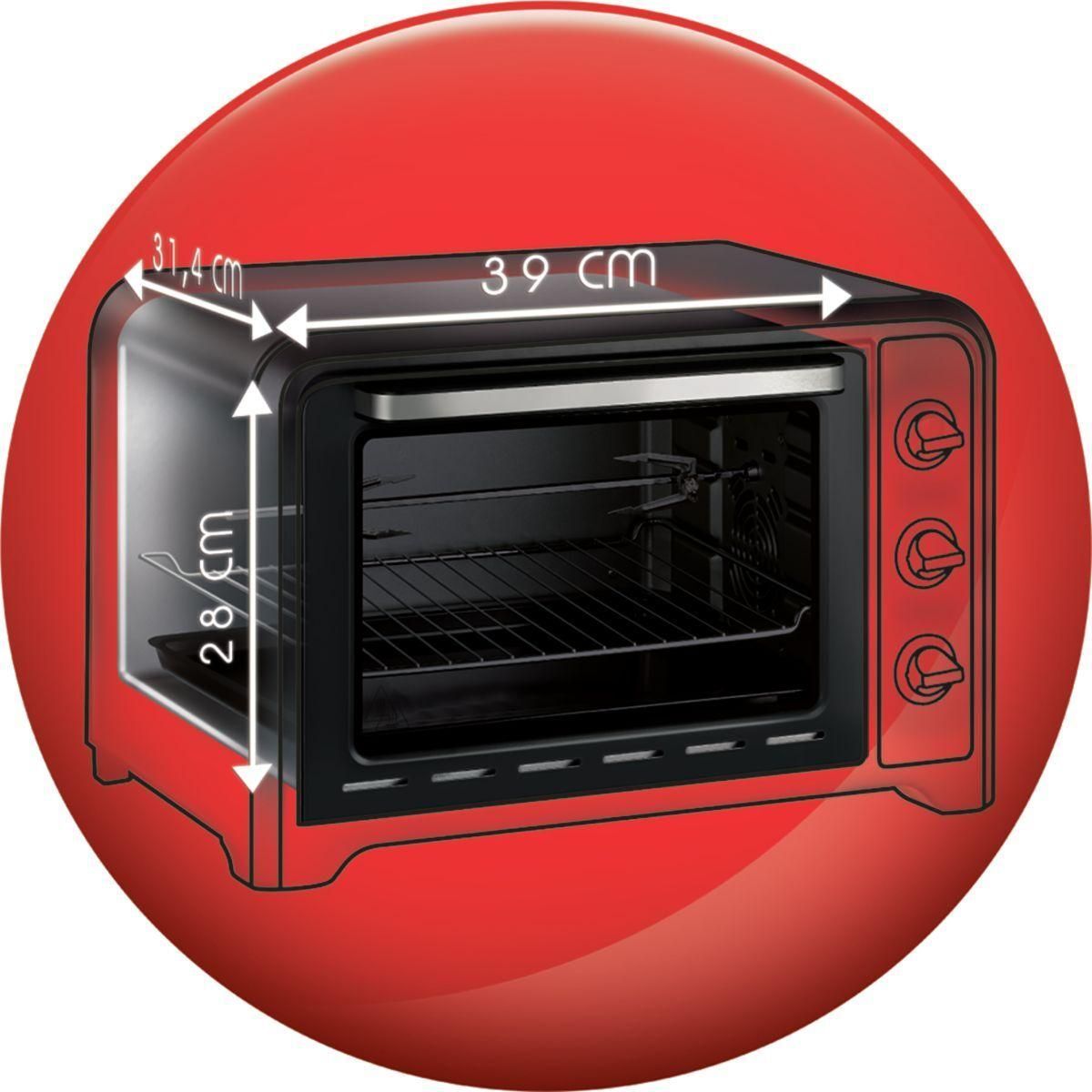 Moulinex Optimo OX485E10 - Four �lectrique - 39 litres - 2 kWatt - argent - 6