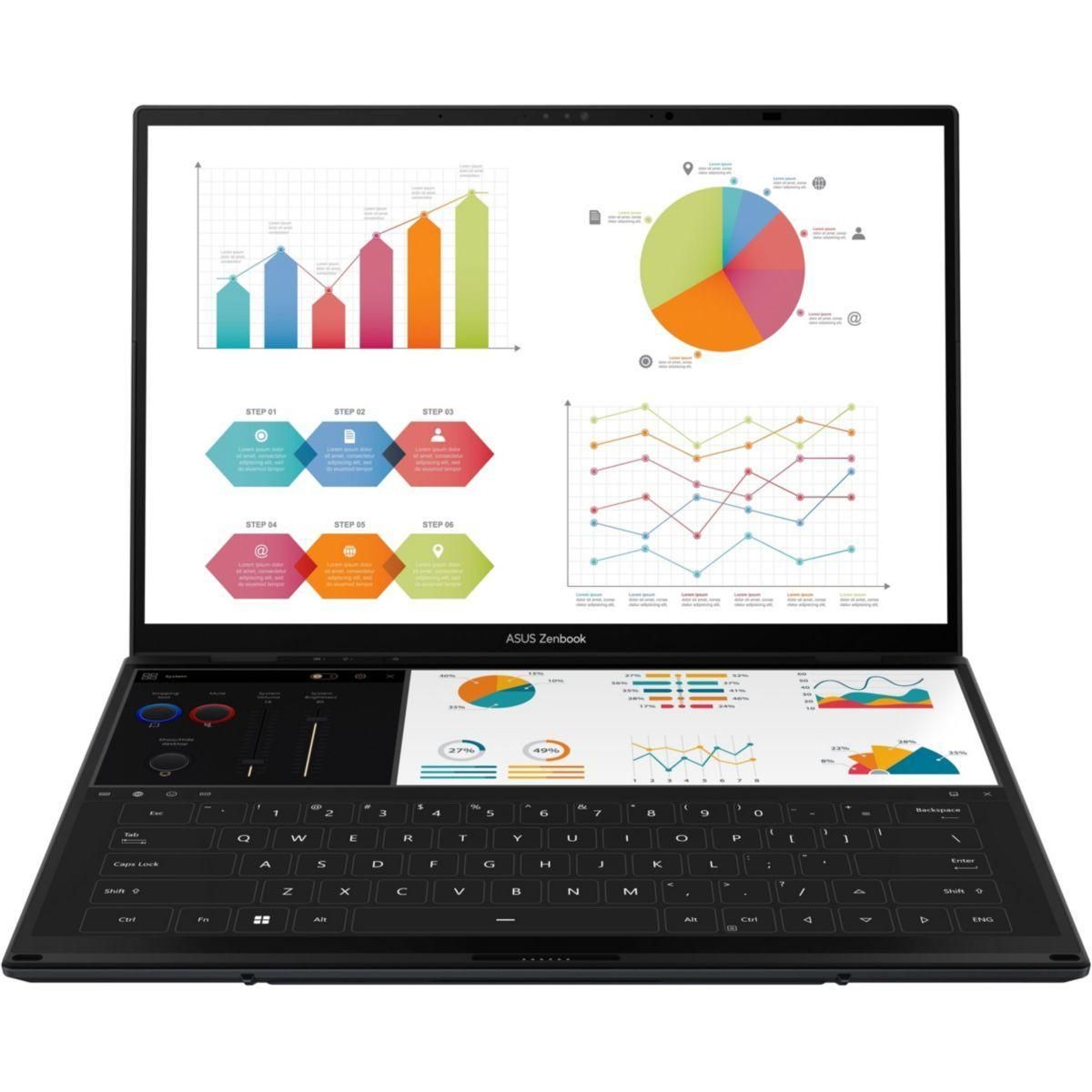PC portable Asus Zenbook UX8406MA-DRQL411W Gris Intel Core Ultra 7 16G 1TB ...