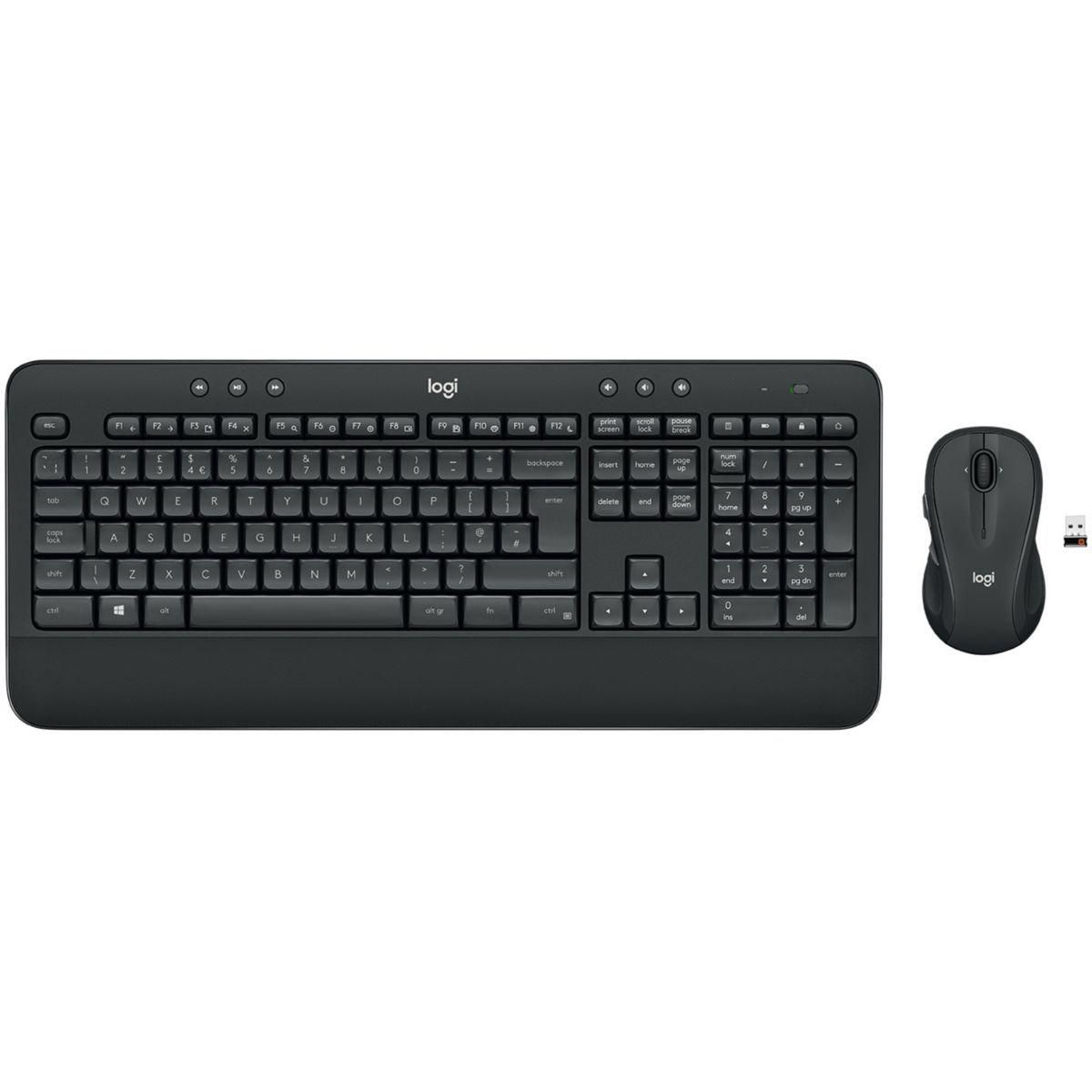 ENSEMBLE CLAVIER ET SOURIS SANS FIL LOGITECH MK545 NOIR