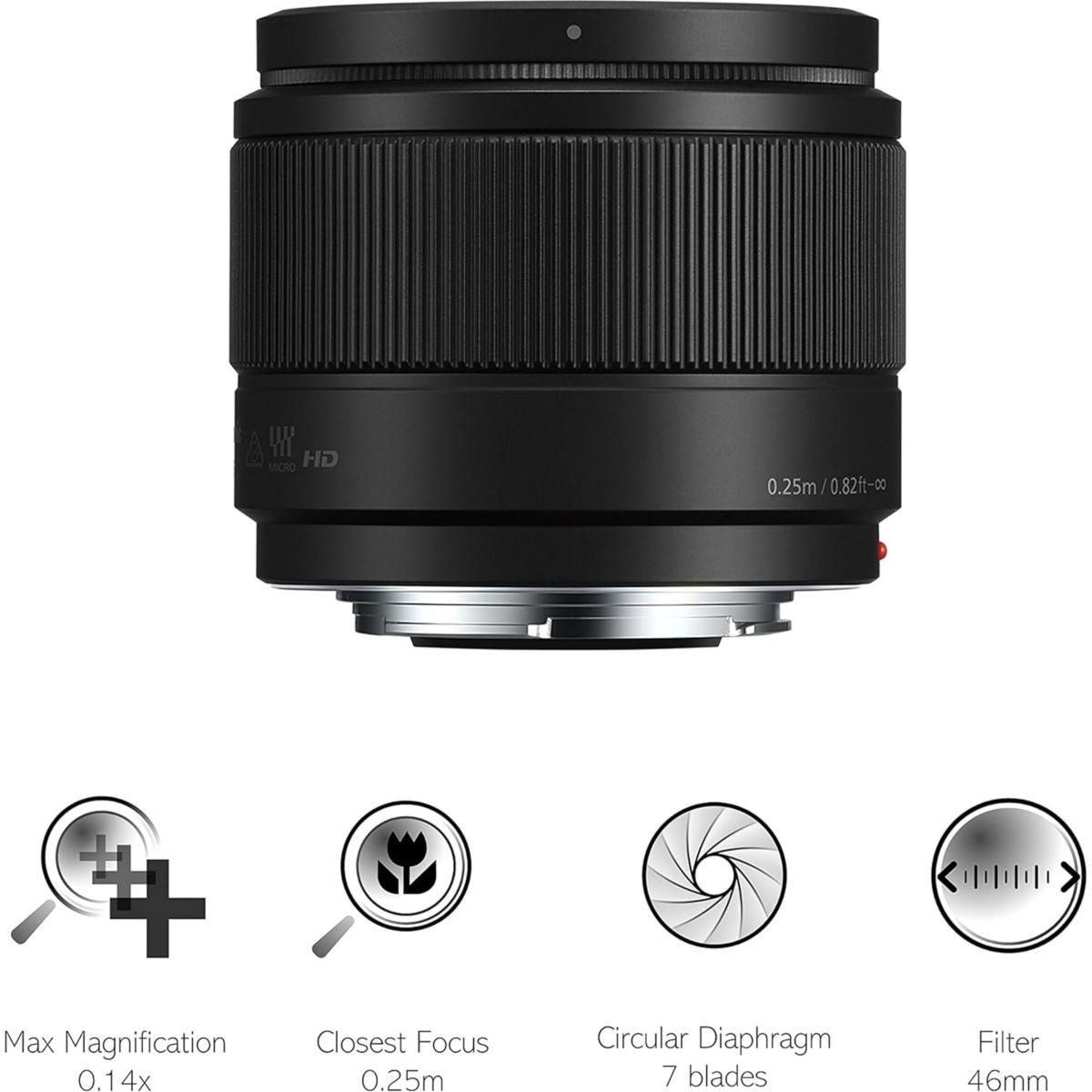 Objectif Panasonic Lumix G H-H025E 25 mm - f/1.7 ASPH. - Micro Four Thirds ... - 2