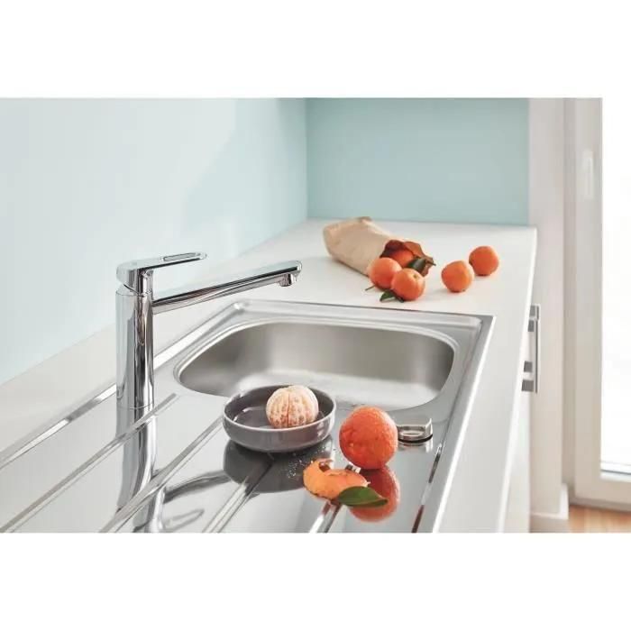 Mitigeur �vier START FLOW GROHE 31691000 bec droit - chrome - 3