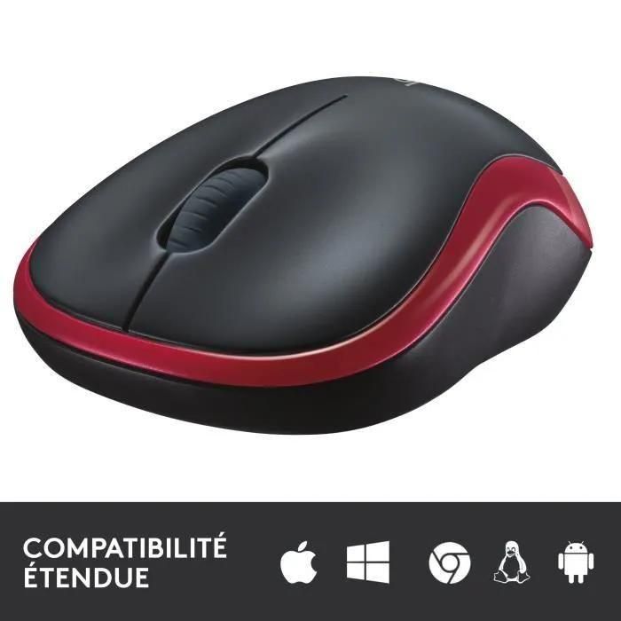 Logitech M185 - Souris - optique - sans fil - 2.4 GHz - r�cepteur sans fil ... - 5